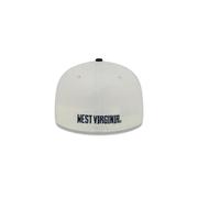 West Virginia New Era Kids 5950 WV Logo Flat Bill Fitted Hat